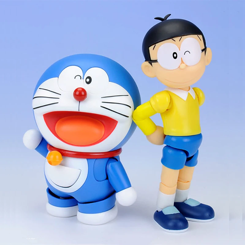 Экшн фигурки Nobi Robot Pokonyan фигурка Doraemon 10 см три вида лиц пять пар глаз|Игровые и