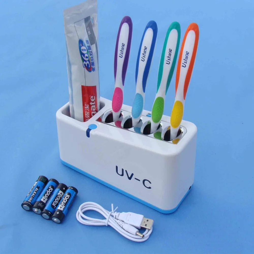 Home Toothbrush Sterilizing Case UV Family plastic toothbrush holder