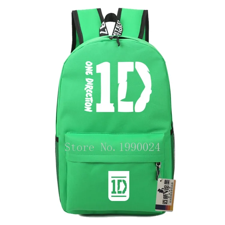 Подростковые Сумки One Direction 1D для мальчиков и девочек, Мультяшные рюкзаки, Детские рюкзаки из ткани Оксфорд, Детские рюкзаки, дорожные сумки, Mochila Feminina