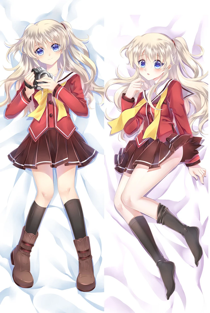 Японская наволочка с аниме Charlotte персонажами сексуальная девушка Tomori Nao otaku Dakimakura