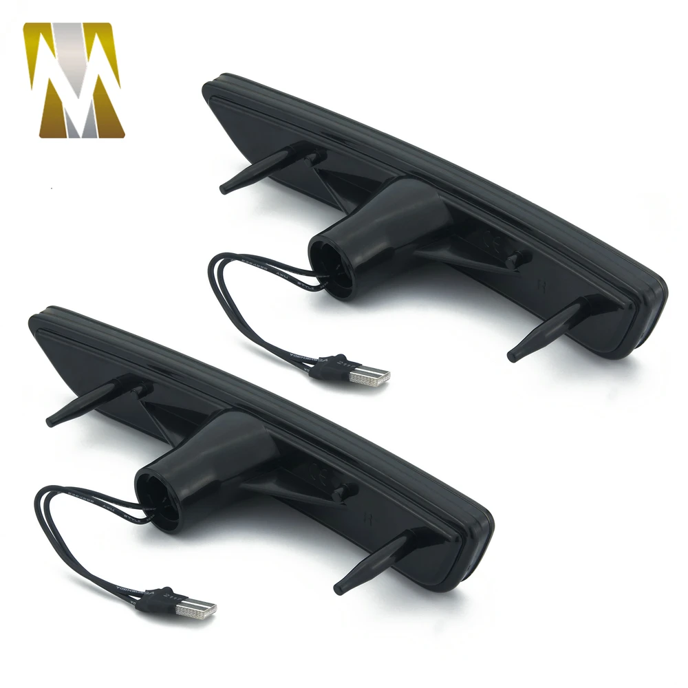 (Front) For Ford Mustang 2011 2012 2013 2014 27-SMD Integrated Turn Signals Car Front Side Marker Lamps Bumper Lights LED (14)
