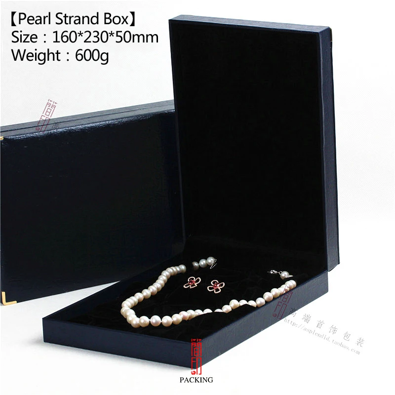 Blue And Brown Color Pearl Necklace Box OR Pearl Choker ...