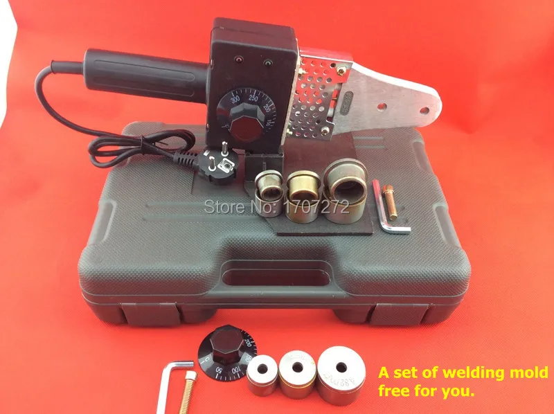 

Free Shipping Plumber tools 20-32mm 220V 600W Temperature control hot melt machine machine to weld plastic pipes