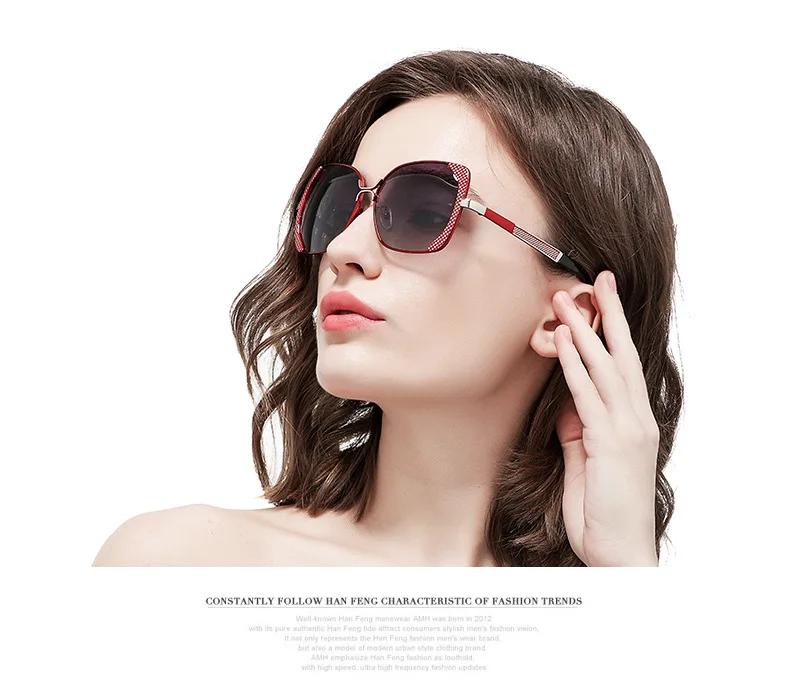 AUPHILLO женские солнцезащитные очки с бабочкой брендовые дизайнерские градиентные линзы негабаритные солнцезащитные очки поляризованные
