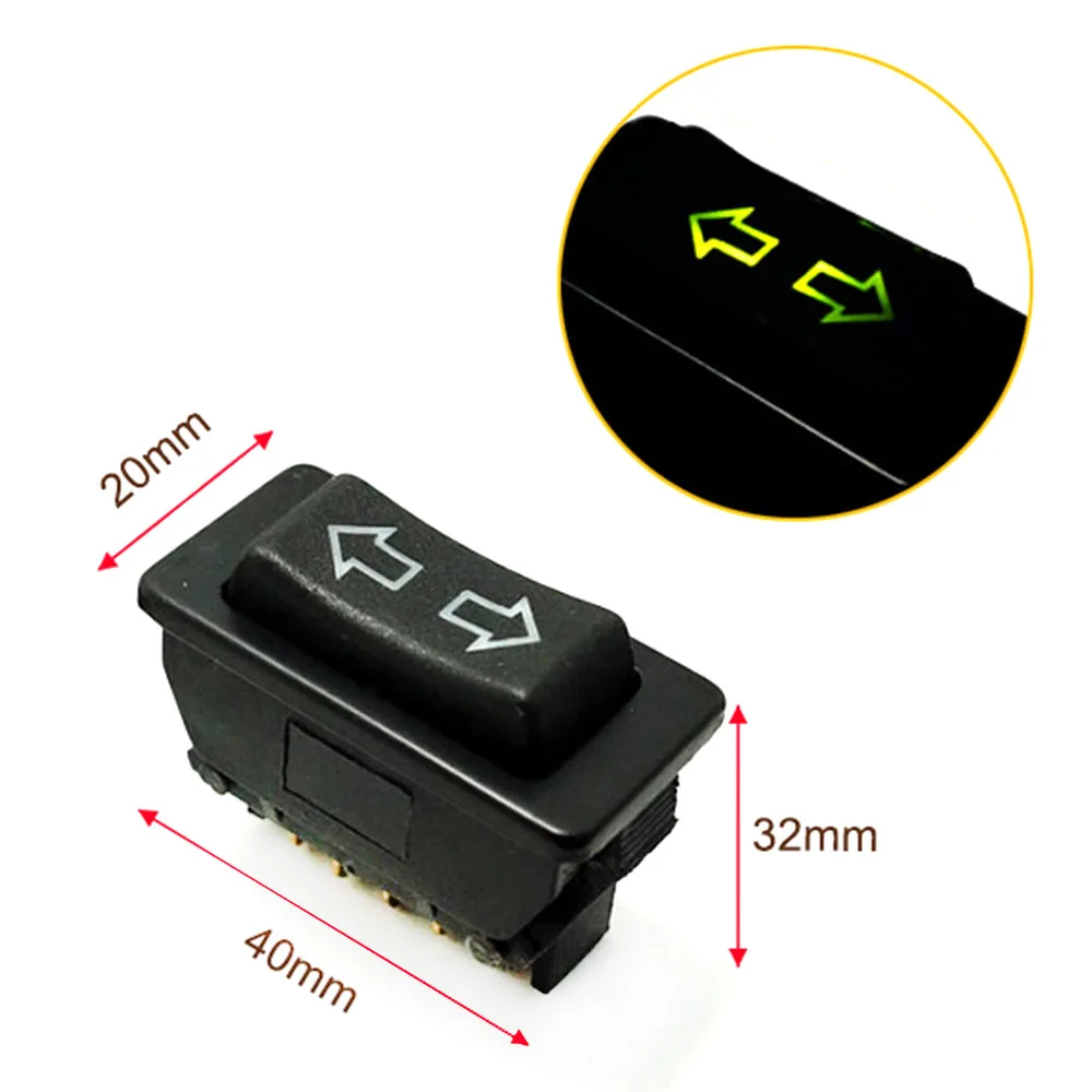 

1pcs Window Switch Lift Control Switch Button Arrow icon with lights Car Electric Vehicle Universal Modified Glass Lifter Power