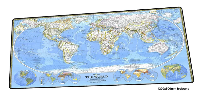 Карта мира коврик для мыши 1200x500 мм большой игровой коврик для мыши Коврик для геймера высокое качество игры компьютерный стол Клавиатура