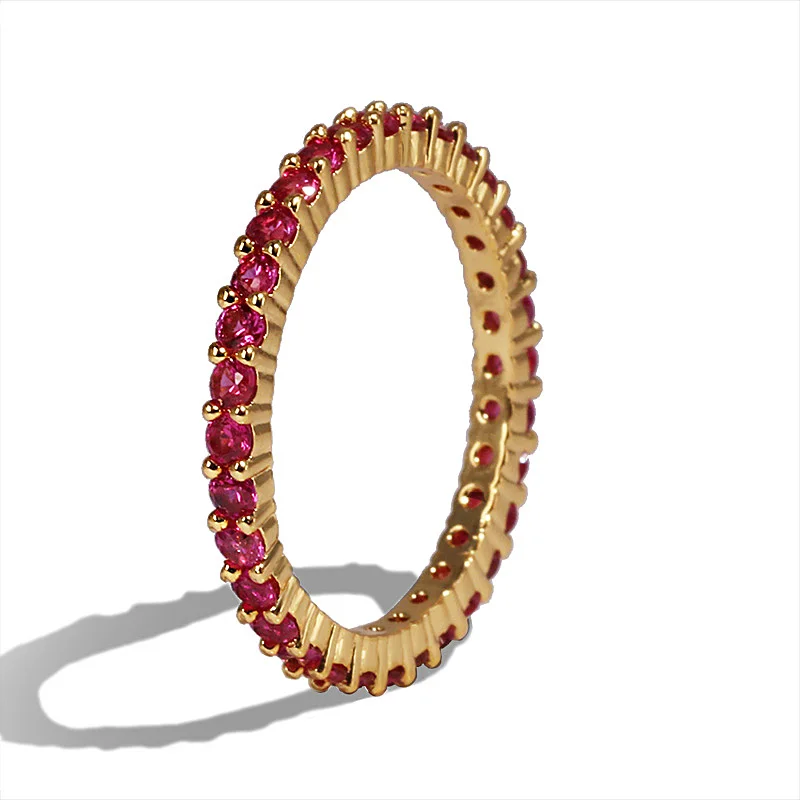 Высококачественное классическое разноцветное обручальное кольцо с кубическим цирконием для женщин, Серебряное Золотое кольцо с австрийским кристаллом, цветные кольца с фианитами