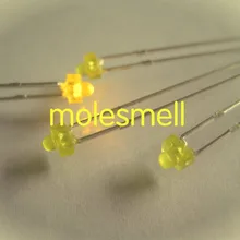 1000 шт 1,8 мм размыто-желтый объектив светодиодный Большой/широкий угол Светодиодная лампа