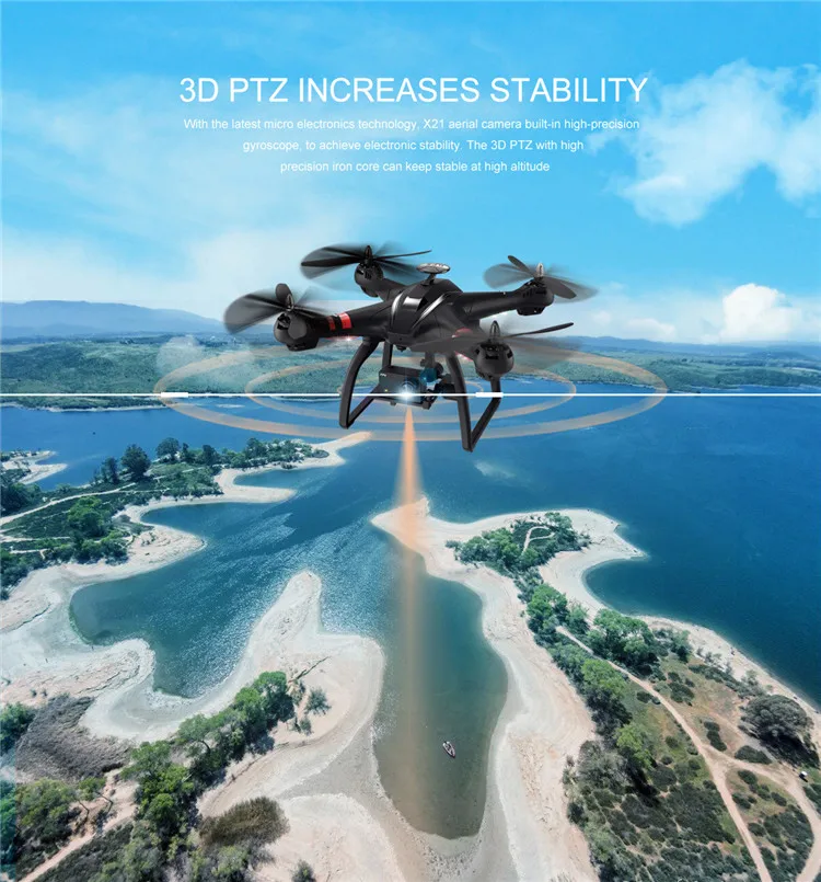 Новый баянг X21 двойной gps Радиоуправляемый Дрон Quadcopter с бесщеточные двигатели междугородние Wi-Fi FPV Follow Me положение режима курсирующих