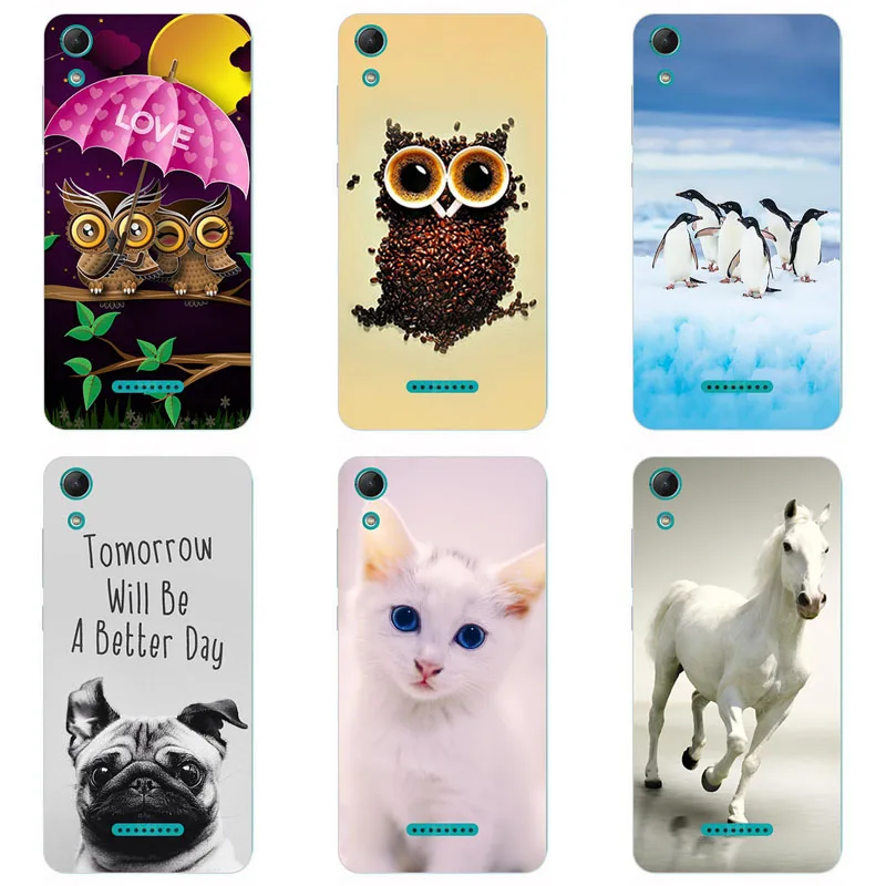 Phone case For Wiko Lenny4 Lenny 4 Cute Animals Beautiful flowers scenery High Quality Painted TPU Soft Case Silicone Skin Shell | Мобильные