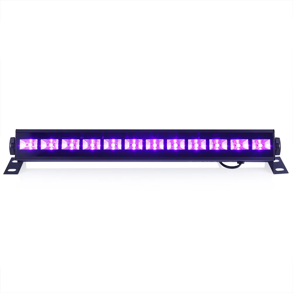 

Gledto UV LED Bar Black Light 12LEDx3W 36W Blacklights for Halloween Glow Party Hotel Club, DJ Blacklight Dorm Party Black Color