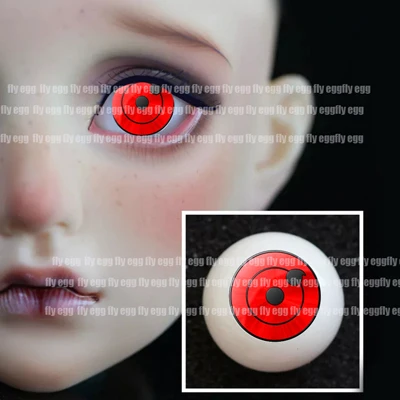 Японский комикс amimation sharingan eye BJD eyes fo 1/4 BJD кукла ручной работы 12 мм 14 мм 16 мм 18 мм 20 мм 22 мм акриловое глазное яблоко с ручкой - Цвет: Sharingan eyes 1