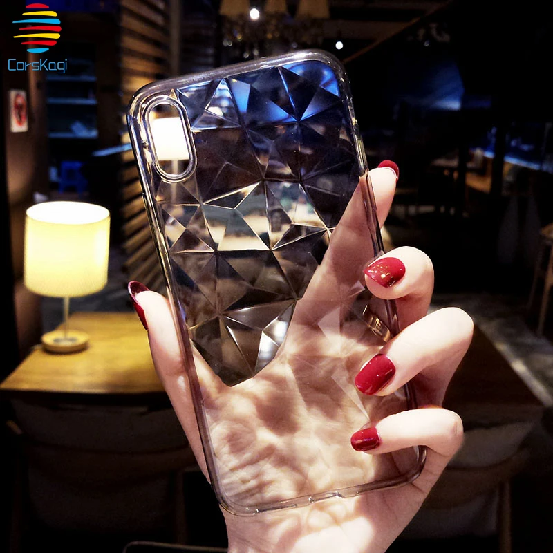 

3D Diamond Pattern Transparent Case for Samsung Galaxy A10 A20 A30 A40 A50 A60 A70 M10 M20 M30 A20E A2 Core Soft Silicone Case