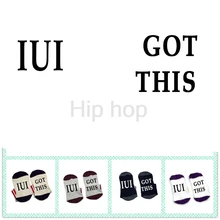 Носки, приносящие удачу IUI получили эти носки бесплодные носки хлопок эластичный удобный Унисекс Счастливый плодородие носки