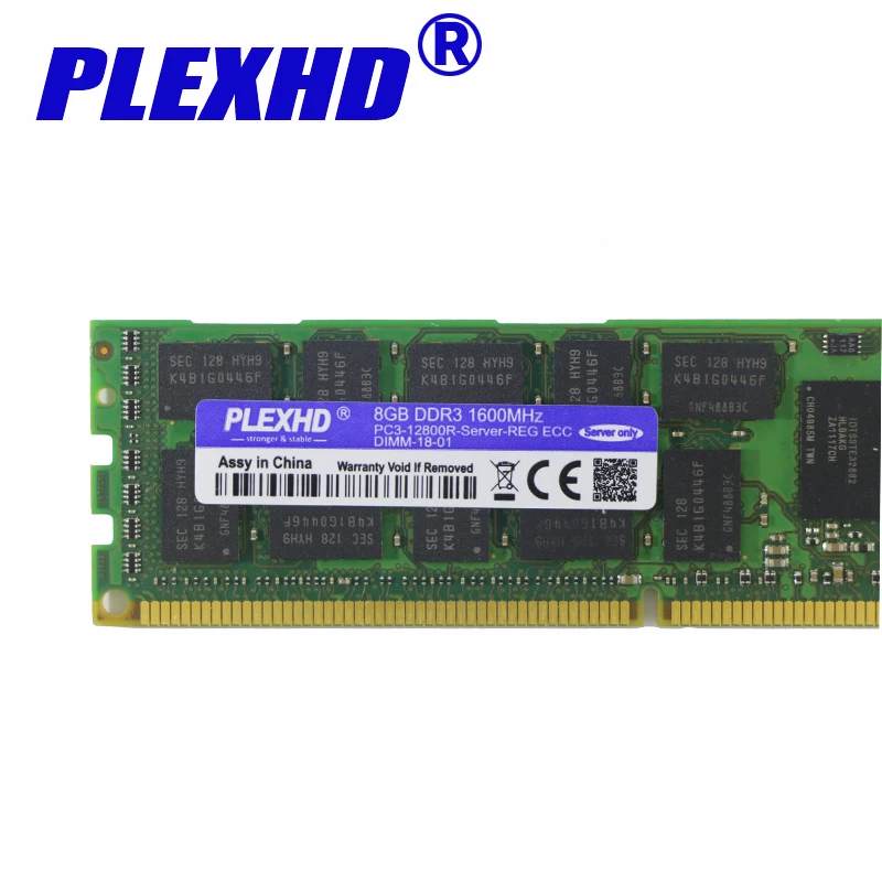 Plexhd 4 ГБ 8 ГБ оперативной памяти, 16 Гб встроенной памяти, X79 X58 2011 LGA2011 DDR3 PC3-10600R 12800R 14900R ECC REG 1866 МГц 1600 1333 PC оперативная память сервера оперативной памяти