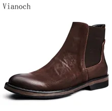 New Handmade Ankle Chelsea Boots Men Genuine Leather Dress Boots Work Shoes Man Size 45 men0064 цена New Handmade Ankle Chelsea Boots Men Genuine Leather Dress Boots Work Shoes Man Size 45 men0064 цены онлайн