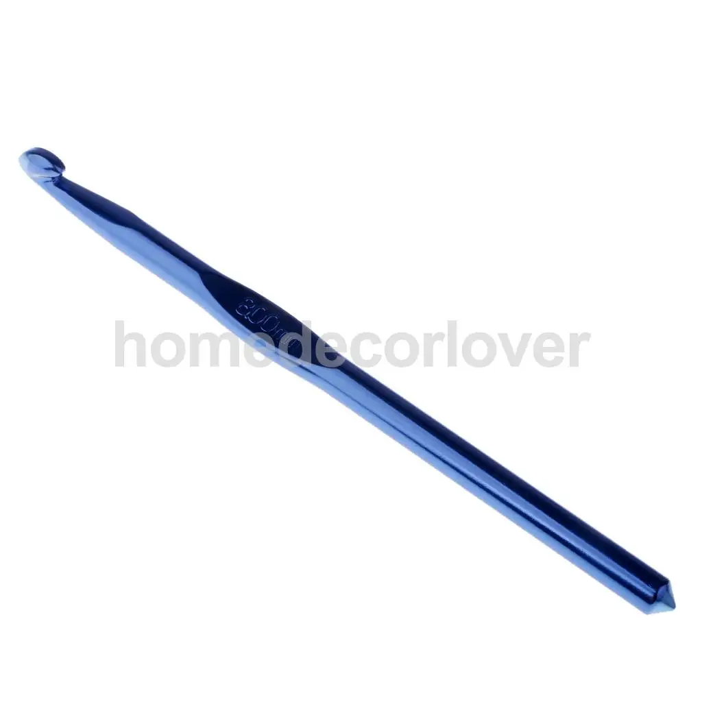 Aluminum Tunisian Afghan Crochet Hook Yarn Knitting Needles Hand Weaving Tool 7/8/10mm 