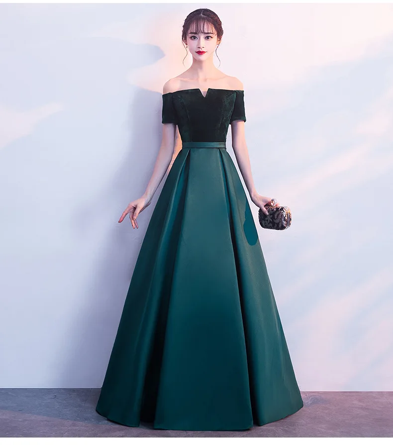 

Two Tone Ballgown Formal Evening Dresses Black Boat Neck Deep V with Sash Long Pageant Prom Gowns Vestido de formatura