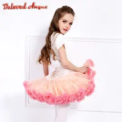 2019 пышная мягкая для девочек балетная пачка Танцы вечерние Pettiskirt 22 Цвета юбки для девочек 9M-16Yrs дети для мамы и дочки юбки