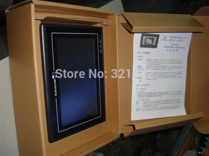 

Original New 7'' Weinview Weintek HMI 7 inch touchscreen TK6070iQ full replace TK6070iP +Free Cable+Software 1 Year Warranty