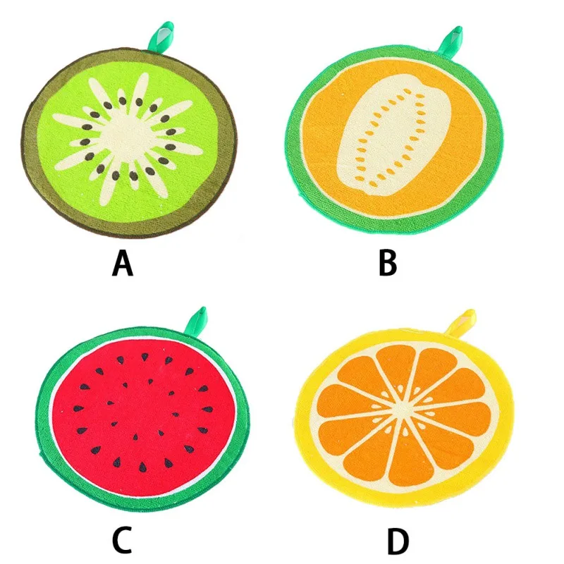 Новое Детское полотенце для мытья, ручные полотенца для малышей, подвесная ванная комната, Детская мочалка, мягкие фрукты, для купания детей