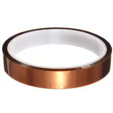 15mm x 30m One-side Self-adhesive High Temperature Heat Resistant Polyimide Tape 260-300 Degree Top Quality