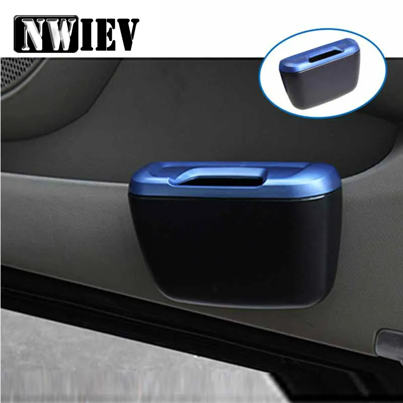 

NWIEV Car trash can Side door storage box For Chevrolet Cruze Lacetti Aveo Ford Focus 2 3 Fiesta Kuga Ranger Ecosport Seat Leon