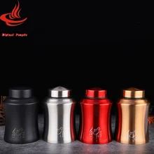 Чайник из нержавеющей стали большой герметичный металлический хранение чая комоды черная кухня Sotrage контейнер для кофе чай caddes чайная посуда