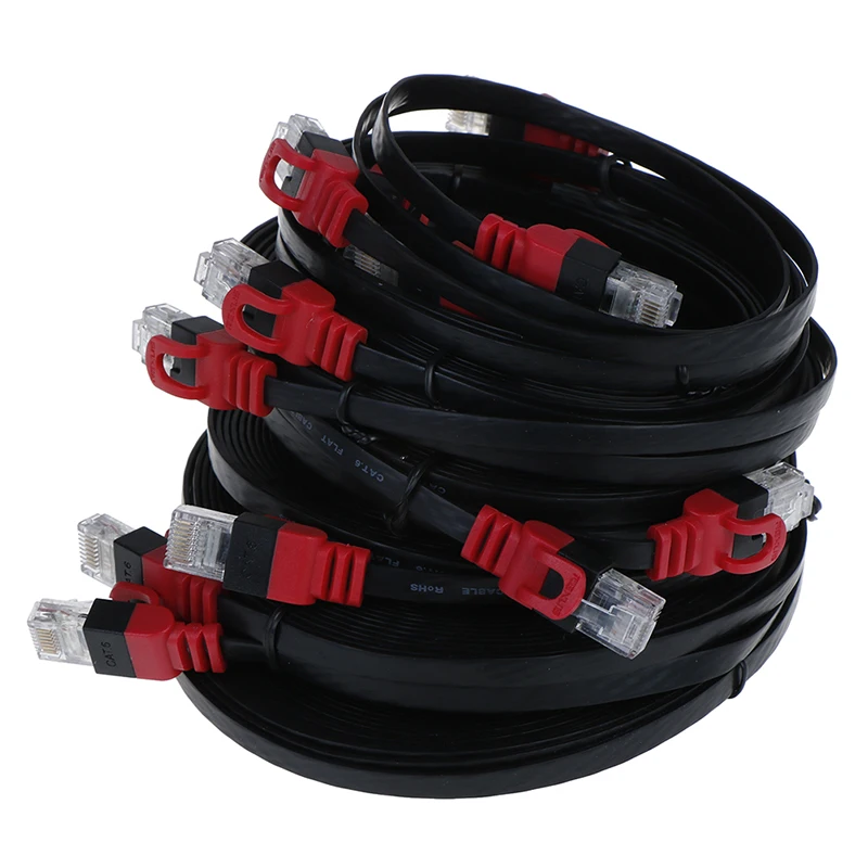 1 шт. 0 5/1/2/3/5/8/10/15 м Плоский CAT6 сетевой Ethernet кабель RJ45 Lan патч корд для компьютера TV Box