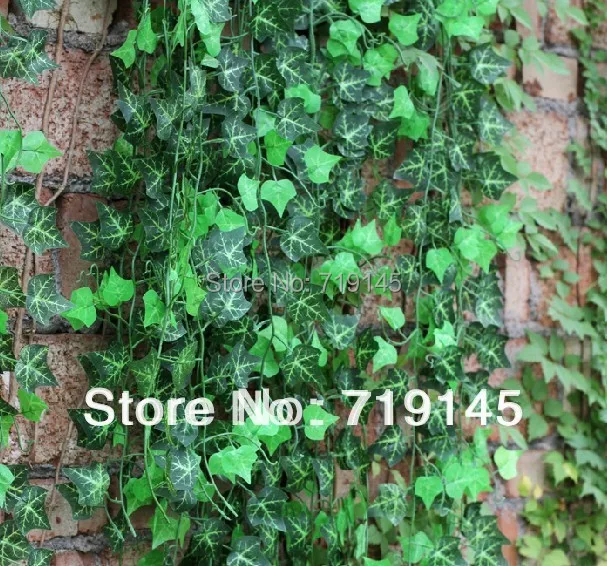 48pcs artificial Boston ivy leaves vine Virginia creeper vine green