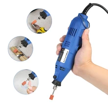 Мини-гравер 180 Вт ac220в электрический шлифовальный станок Dremel дрель с переменной скоростью шлифовальный станок роторный инструмент для полировки и гравировки
