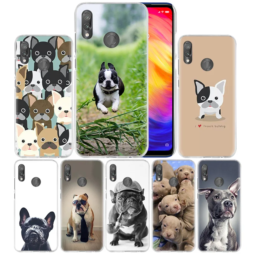 

French Bulldog Case for Xiaomi Redmi Go Note 7 6 6A Pro S2 5 5A 4X Mi A1 A2 9 Mix 3 5G 8 lite Play F1 Hard PC Animal Phone Cover