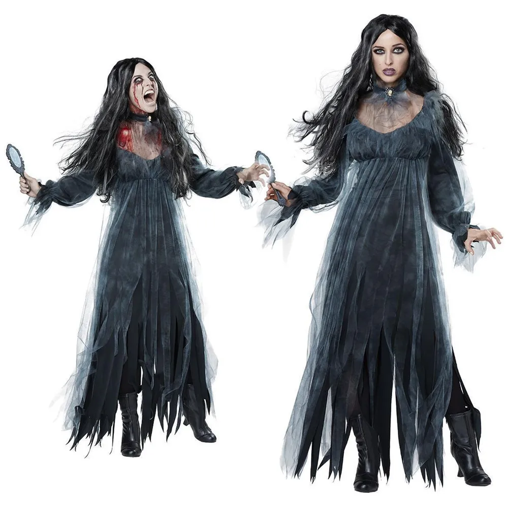 Women Halloween Costumes New Horror Zombies Ghosts Bride Dress Bars