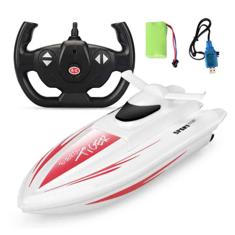 

Remote control boat 2.4G high speed electric speed boat model swimming pool lake water racing game toy Hot sale