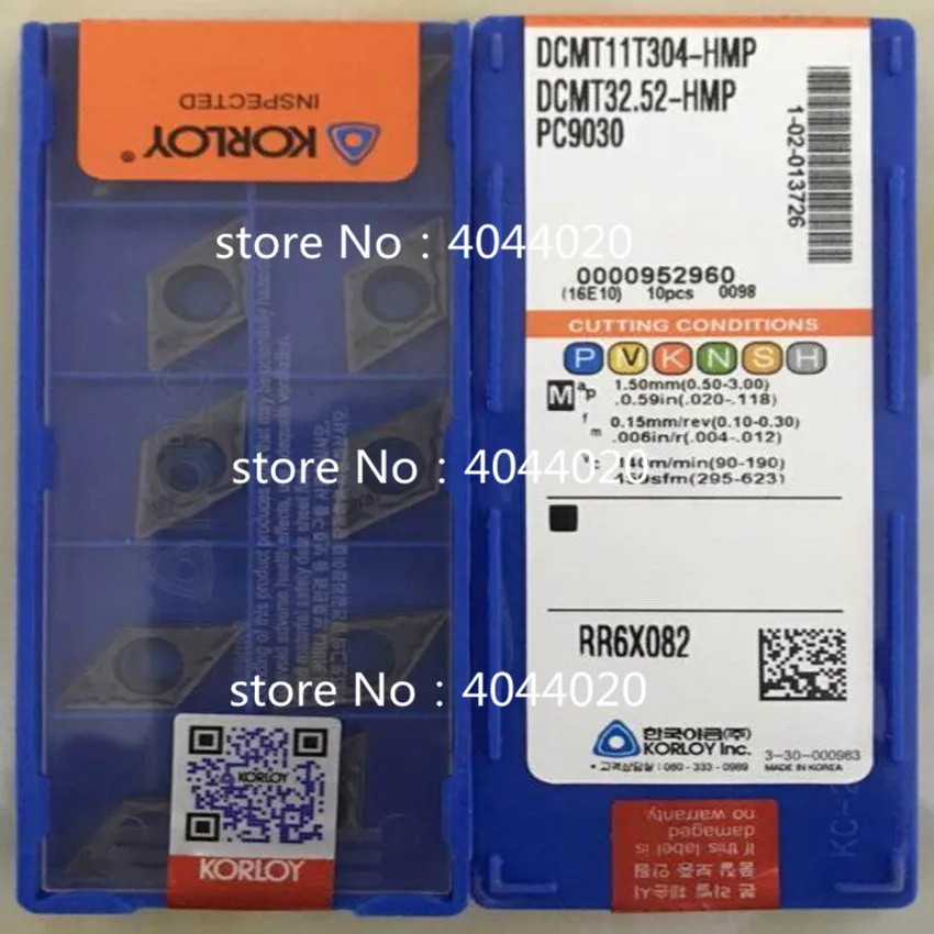 KORLOY DCMT11T304 HMP PC9030 DCMT32.52 10 шт качественные товары новые оригинальные|Токарный