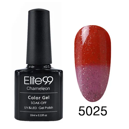 Elite99 изменение температуры УФ Гель-лак для ногтей маникюр термо-гель лак для ногтей изменение настроения цвет Гибридный лак - Цвет: 5025