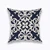 Home Decor Embroidered Cushion Cover Navy/White Pillowcase Canvas Cotton Square Embroidery Pillow Cover 45x45cm 10