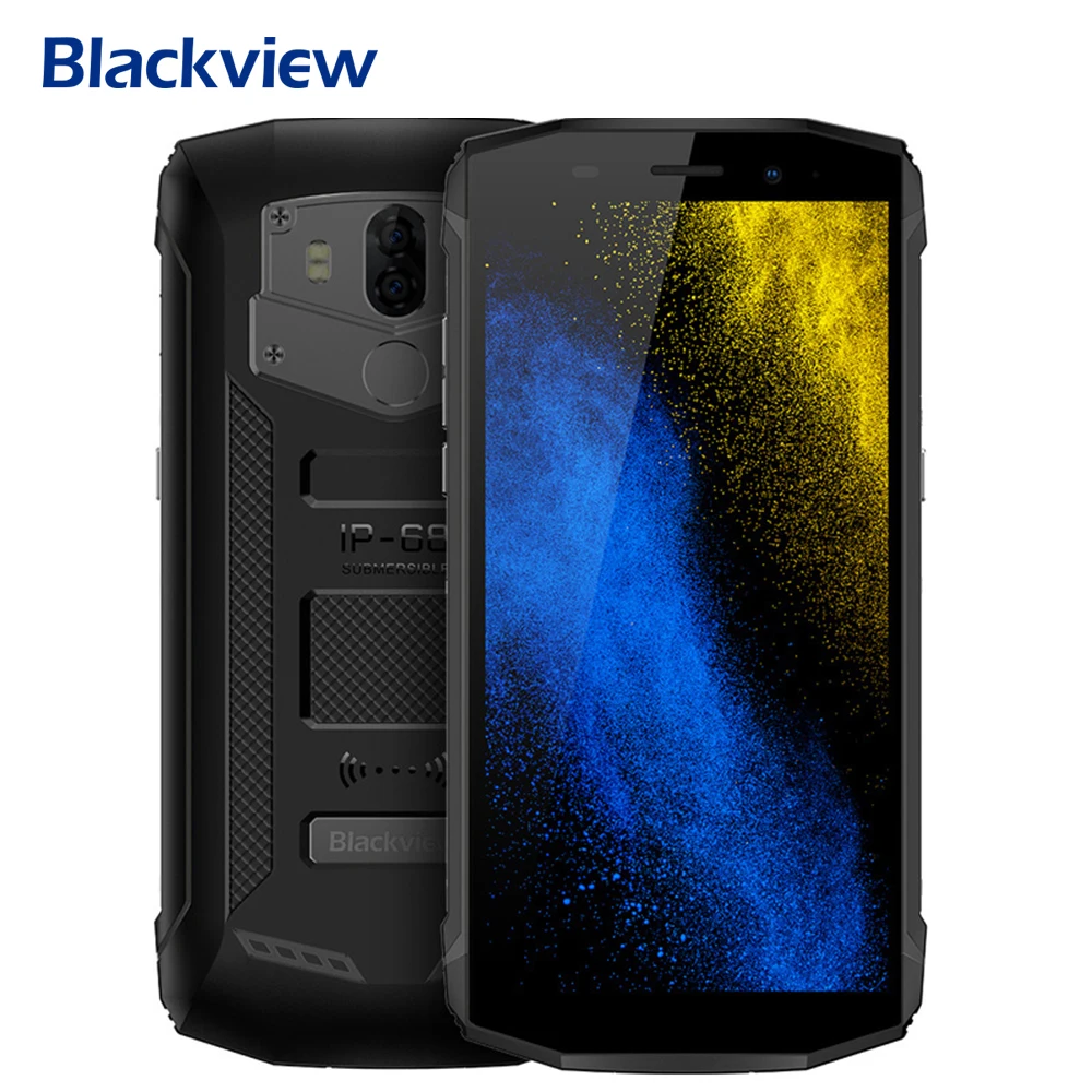 Blackview BV5800 5 &quotHD + полный Экран мобильного телефона Android 8 1 MT6739 4 ядра 5580 мАч В/2A quick