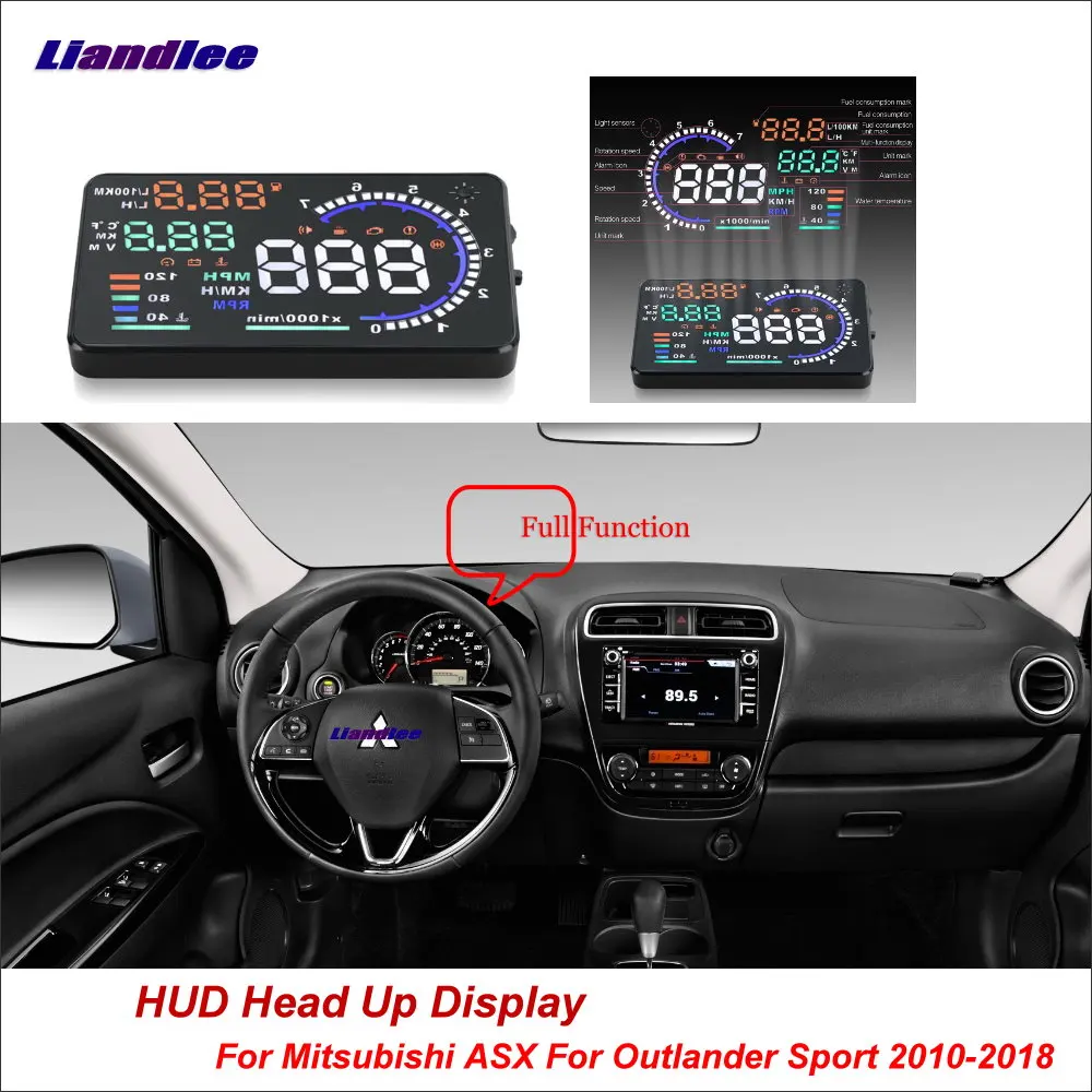 Liandlee для Mitsubishi ASX Outlander Lancer 2010- безопасный вождения экран OBD автомобиля HUD Дисплей проектор лобовое стекло