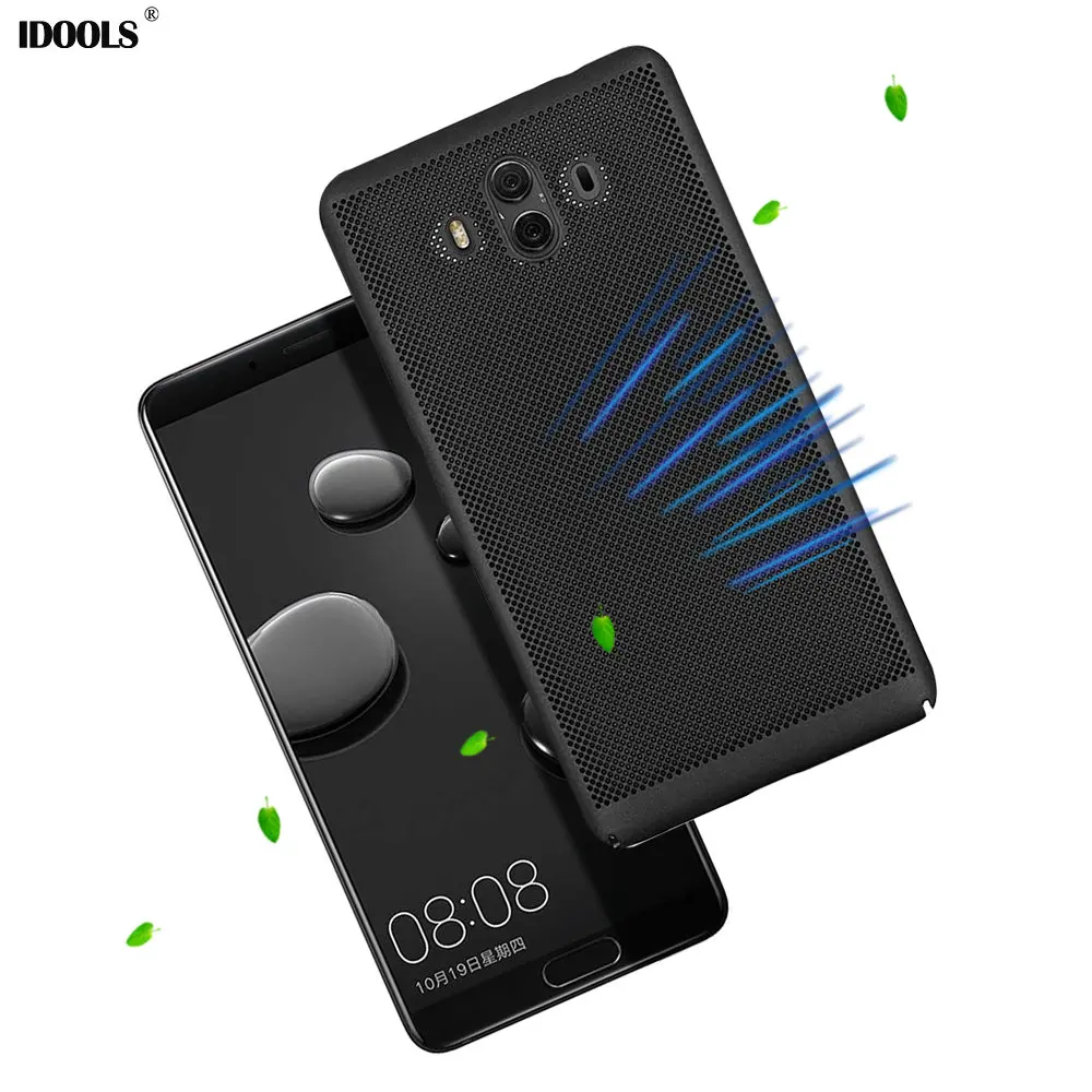 

IDOOLS Phone Case for Huawei Mate 10 Heat Dissipation COOL High Quality Back PC Bags Cases for Huawei Mate 10 X Ten Mate10 5.9''