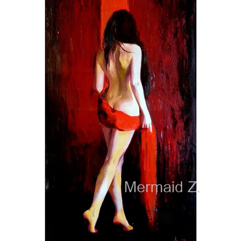 

Hand-painted Sexy Female Art Oil Painting On Canvas naked women oil painting beautiful women art Bedroom Bar Wall Decoration