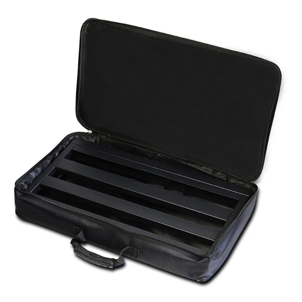 MoonEmbassy Guitar Pedal Board with Carry Bag Aluminum Alloy Lightweight Guitar Effect Pedalboard Accessories