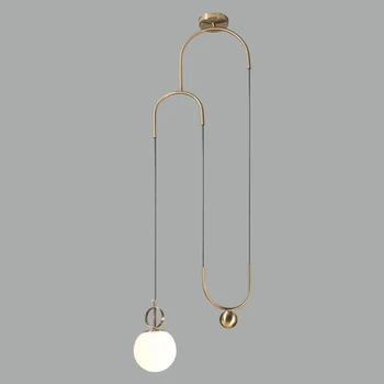 

Nordic Pendant Light Clear Glass Lampshade Hanging Lamp Dining Room Cafe Bar LED Pendant Lights Suspension Luminaire