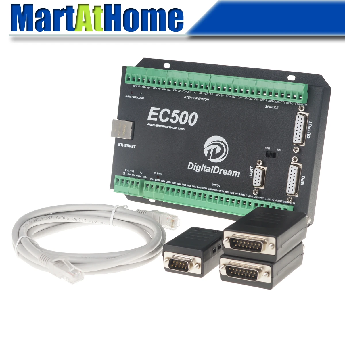 Ethernet-3/4/5/6 оси Mach3 CNC движения Управление карты коммутационная плата 460 кГц/24 V DC Поддержка Стандартный MPG& Степпер/сервопривод