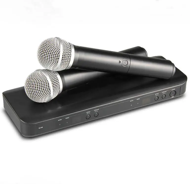 Профессиональный BLX288 UHF беспроводной микрофон караоке система двойной ручной передатчик микрофон для сцены DJ KTV