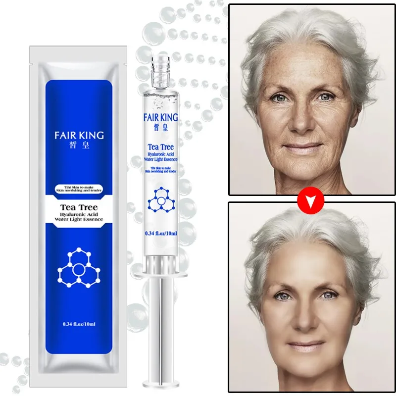 

buy 1 free 1 Tea Tree Hyaluronic Acid Light Essence Oil 10ML Skin to make Skin nourishing and Tender Long Lasting