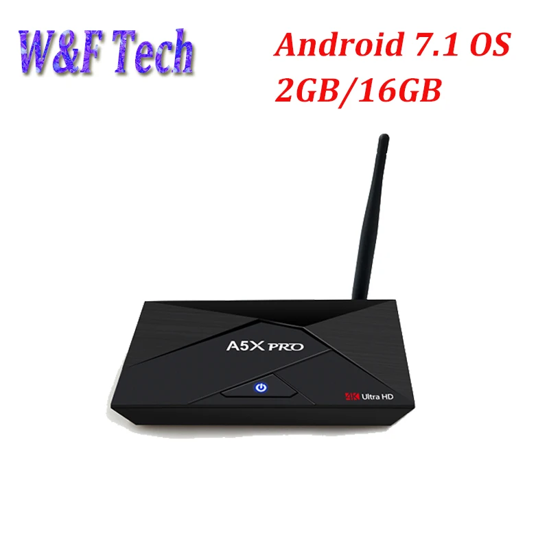 

A5X PRO Android 7.1 tv box 2GB 16GB RK3328 quad core 4K Smart Android media player 2.4G&5G wifi DLNA Set top box
