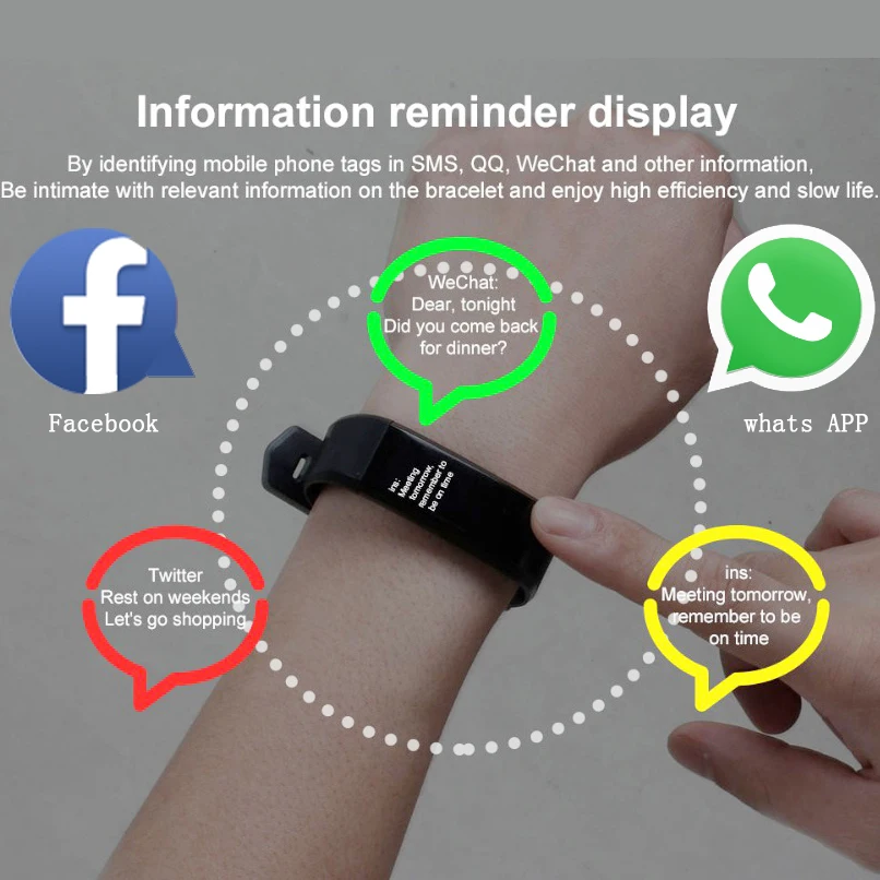 BANGWEI 2018 New Smart Digital Watch ECG Real-time Dynamic Fitness Watch Support USB Charging OLED Color Smart Watch