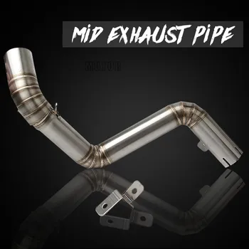 

Motorcycle Exhaust Link Pipe Mid Pipe Muffler Exhaust Mid Pipe Escape Motor Stainless Steel For KTM DUKE 200 390 125 2012-2014