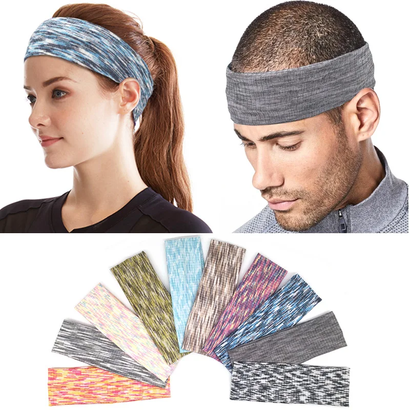 

Sport Sweat Headband Men Sweatband For Men and Women Head Sweat Band Run Football Tennis Headscarf Anti-slip Elastic HairBand